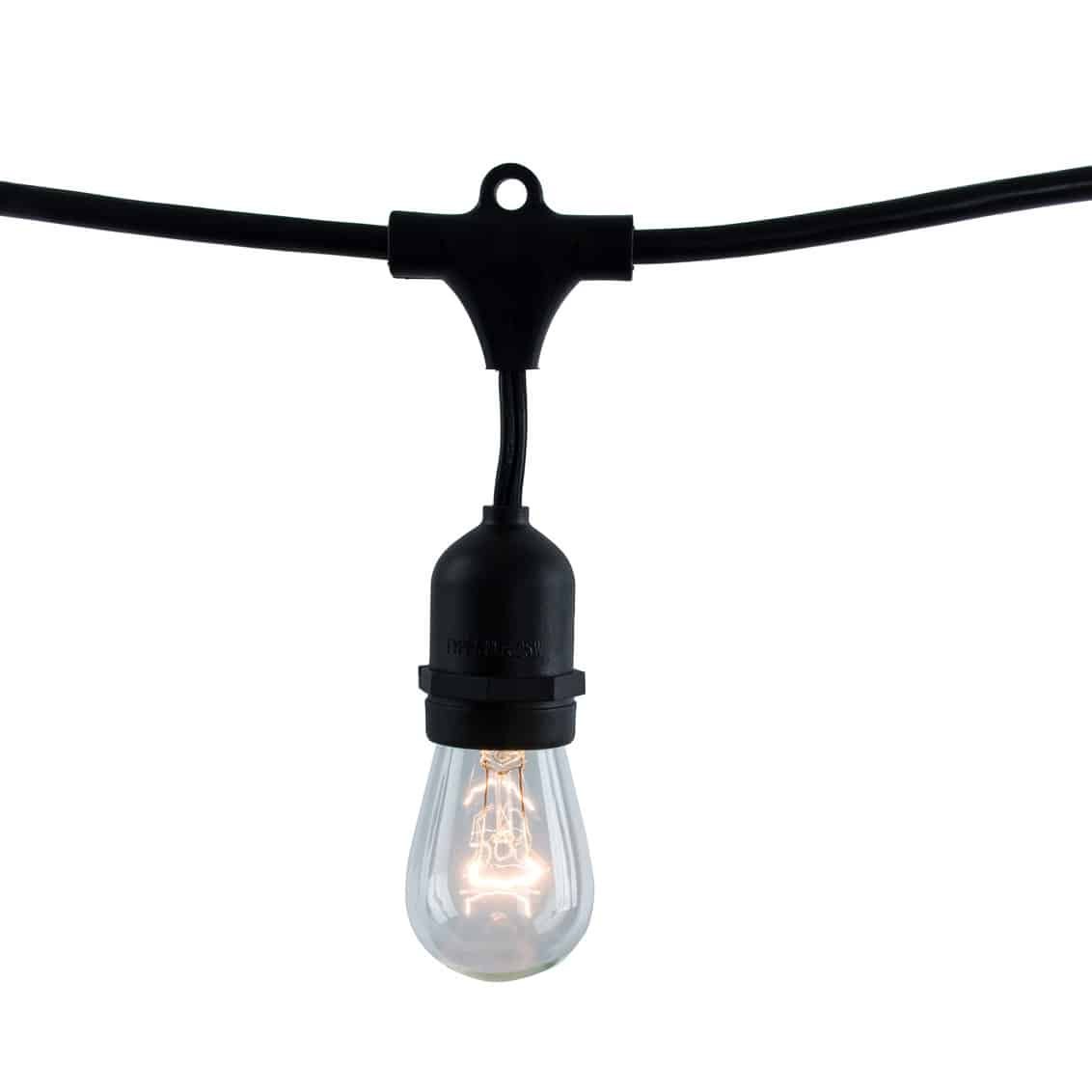 48 ft Outdoor String Light Kit with Shatterproof S14 Bulbs