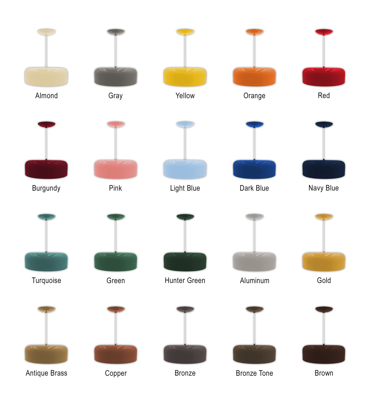 Drum Pendant Light – Dia 10″ to 20″