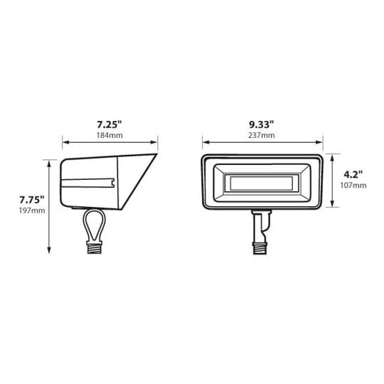LED 8W 3000k Narrow Flood Light 12Volt