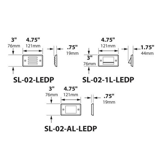 LED Residential Step Light Acrylic Lens