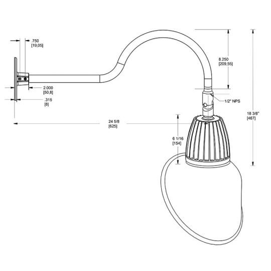 13 Watt LED Gooseneck Arm Style 1 4000K (Neutral) 11"