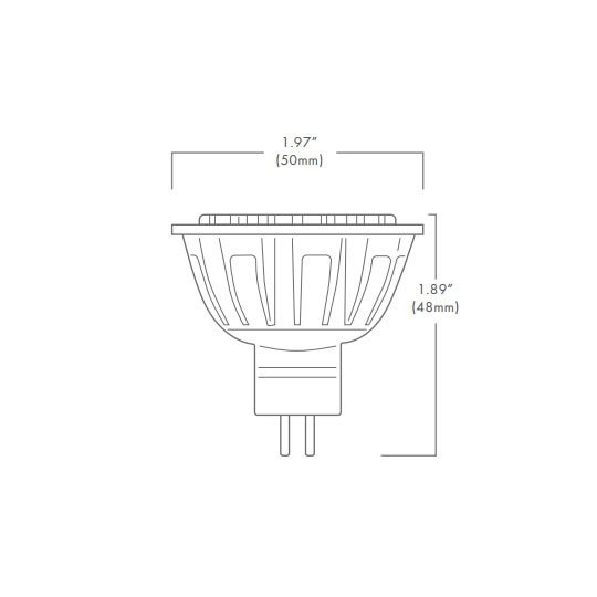 LED MR16 CF 4 Watts 3000K (Warm)