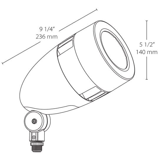 13W LED Bullet Narrow Spotlight 5000K (Cool)