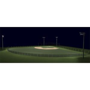 Recreational 200ft Radius Softball Field LED Lighting Kit