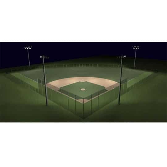 Recreational 200ft Radius Baseball Lighting Kit
