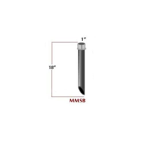 Landscape Mounting Stake 18" Brass Cap