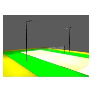 LED Alternate Volleyball Court Package Direct Burial