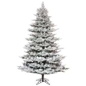 Unlit 12′ Flocked Kiana Christmas Tree