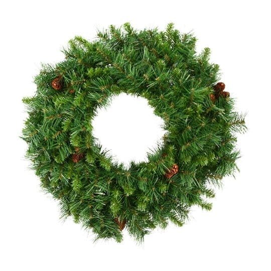 Unlit 42″ Cheyenne Pine Wreath