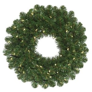 Pre-Lit 84″ Warm White, Oregon Fir Wreath