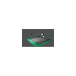 LED Basketball Half Court Lighting System – Single Pole 4" Diam. 10 Gauge Direct Burial