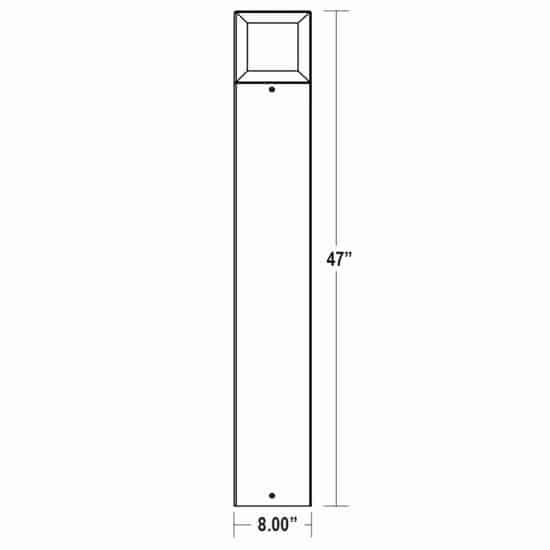 Square Bollard 5000K (Cool)