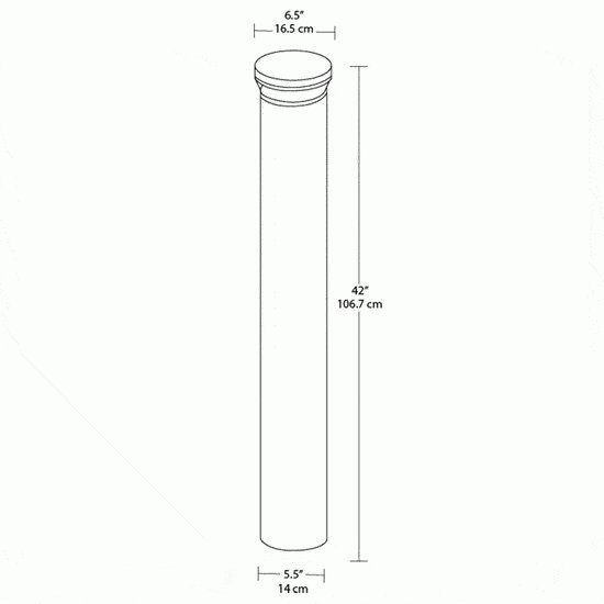 LED Round Bollard 3000K (Warm)