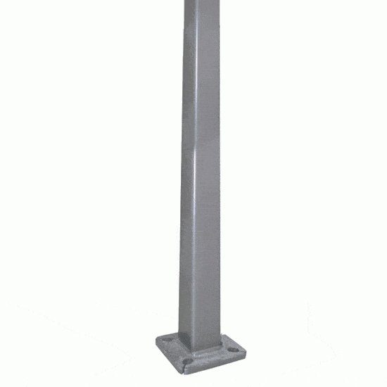 Square Steel Tapered Light Poles 30′ x 7.13" x 7G