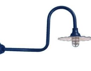 Radial Jelly Jar Shade on Heavy Gauge Large Loop Arm Frost