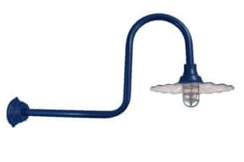 Radial Jelly Jar Shade on Heavy Gauge Large Loop Arm Clear