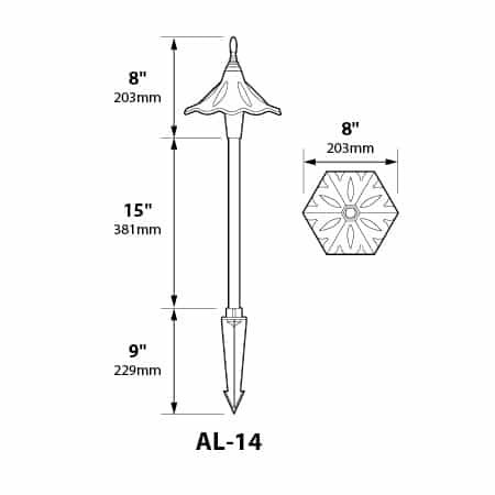 2 1/4″ BRASS FINIAL TOP FOR AL-14