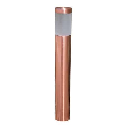 Frosted LED Copper Bollard, Deck Mounted