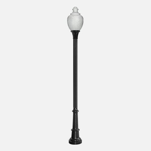 10′ 4″ Pole with 26A Acrylic Acorn Globe