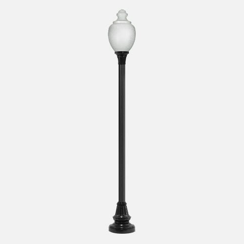 14′ 4″ Pole with 27A Acrylic Acorn Globe