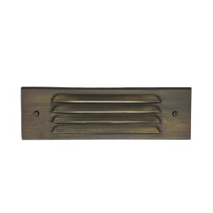 Brass Step Light with Louver – 8.75″x3