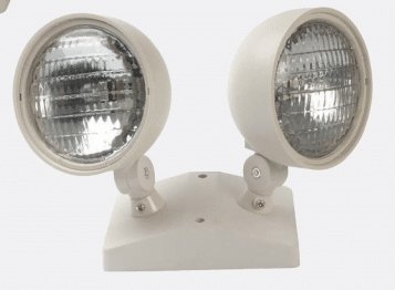 Round Remote Head Emergency Lights Dual Head 7.2 Watts