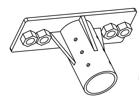 EcoMax LED Sport Light Slipfitter Bracket