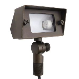 Compact Brass Flood Light