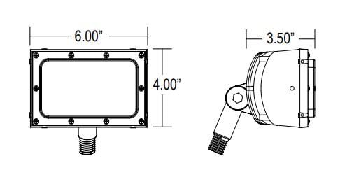 LED Power Flood Luminaire 3000K (Warm White)