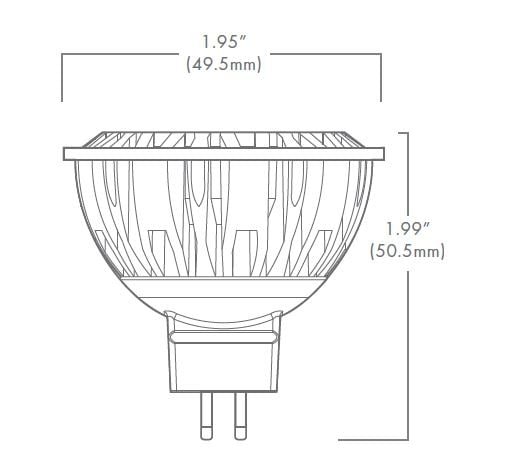 MR16 LED 4-Watt, 5700K, 30 DEG, 8-25VAC