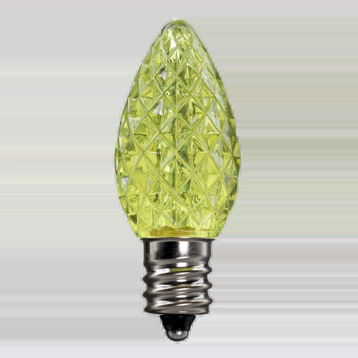 LED C7 Bulbs (Pack of 25) Yellow Faceted