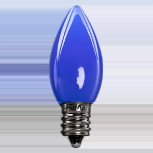LED C7 Bulbs (Pack of 25) Blue Smooth Ceramic