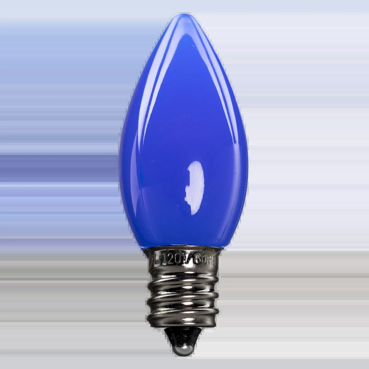 LED C7 Bulbs (Pack of 25) Blue Smooth Ceramic
