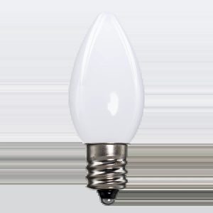 LED C7 Bulbs (Pack of 25) Pure White Smooth Ceramic