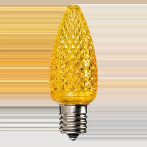 LED C9 Bulbs (Pack of 25) Yellow Faceted