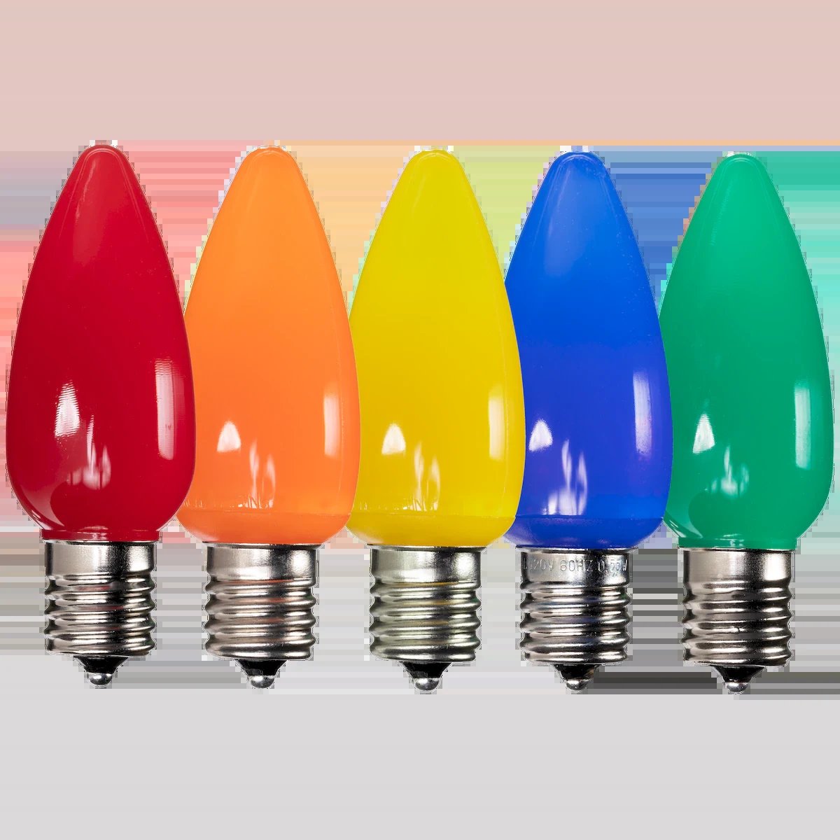 LED C9 Bulbs (Pack of 25) Assorted Smooth Ceramic