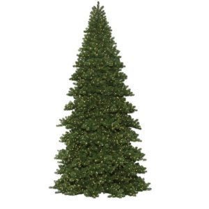 Pre-Lit 18′ Warm White, Oregon Fir Frame Christmas Tree