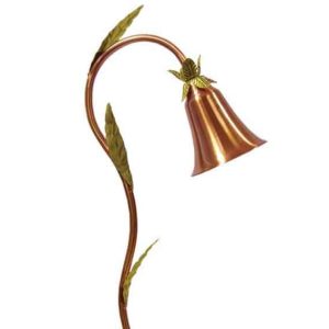 Bell Hat Path Light – 5.5″ Shade with Leaf Accents