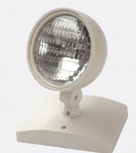 Round Remote Head Emergency Lights Single Head 12 Watts