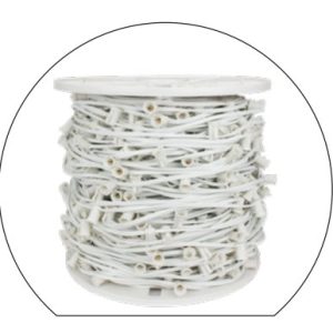 25ft C9 White Strings