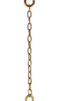 Replacement 1-Foot Brass Hanging Chain for Pendant & Lantern Fixtures