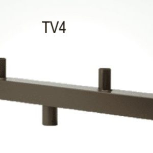 Square Straight Bull Horn 4 In-Line