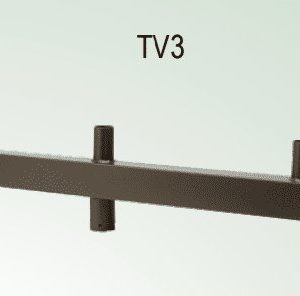 Square Straight Bull Horns 3 in-line