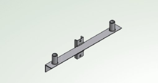 Angle Iron Cross Arms (Wood Poles) 2 Light