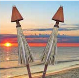 Tiki Torch Grass Skirt