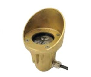 Fountain Underwater Brass Light Angle Cap Side Mounting (No Bracket)