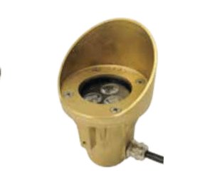 Fountain Underwater Brass Light Angle Cap Side Mounting (No Bracket)