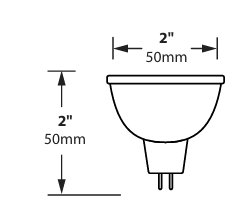 Dimmable LED MR16 Bi-Pin 5 Watts