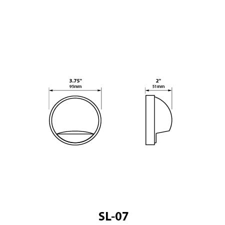 Surface Dome Step Light (120V) Bi-pin