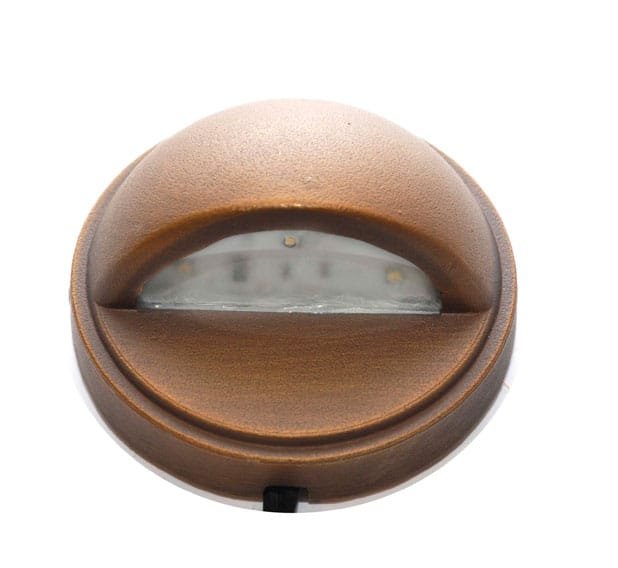Surface-Mounted Mini Dome Step Light, Bi-Pin